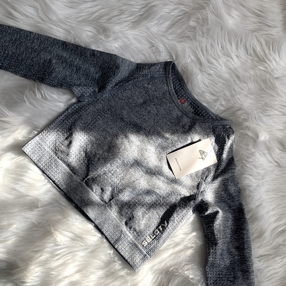 SELECTV  gym crop top - long sleeve -S